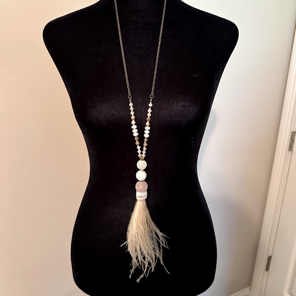Feather necklace
